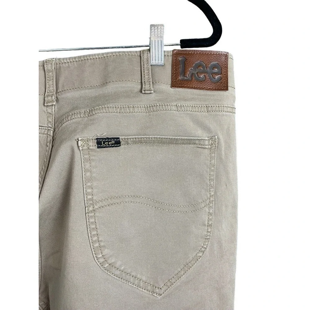 LEE STRETCH khaki pants MENS 40 x 32 STRAIGHT TAPER FIT